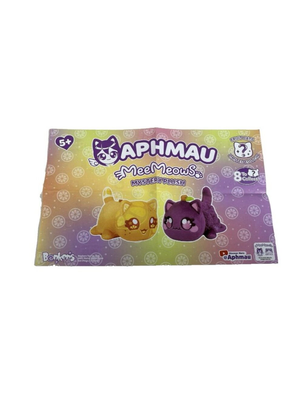 Aphmau MeeMeows KIWI Fruit Cat 6" Plush Limited Edition - Picture 16 of 16